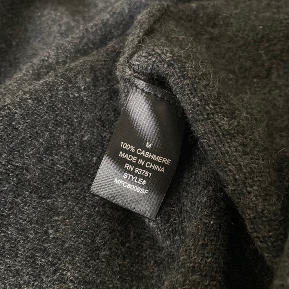 Lusso Heather Charcoal Duster Cardigan Cashmere Size M - Picture 5 of 10